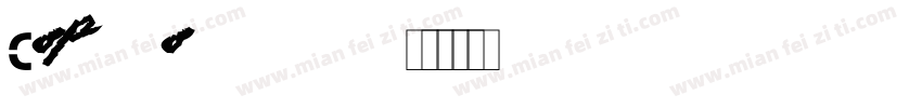 Copgothh字体转换