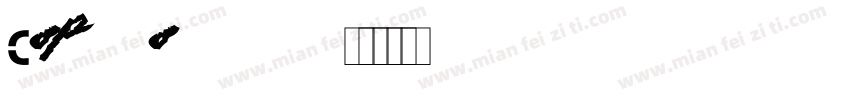 Copgothn字体转换