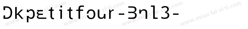 Dkpetitfour-Bnl3字体转换
