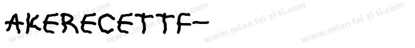 AKERECETTF字体转换