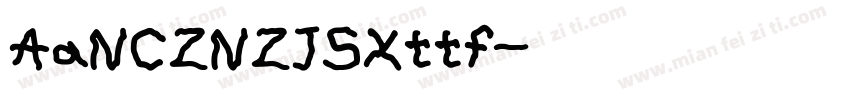 AaNCZNZJSXttf字体转换