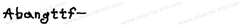 Abangttf字体转换