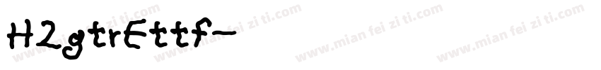 H2gtrEttf字体转换