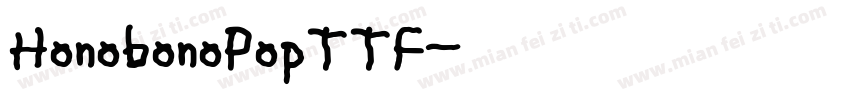 HonobonoPopTTF字体转换