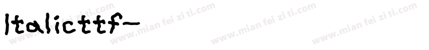 Italicttf字体转换