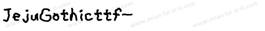 JejuGothicttf字体转换