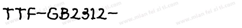 TTF-GB2312字体转换