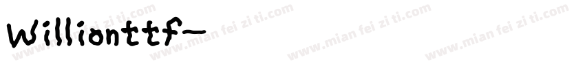 Willionttf字体转换