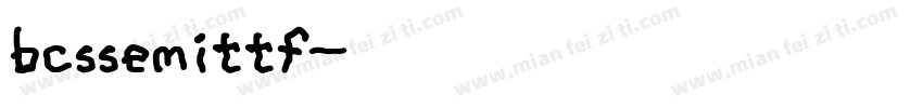 bcssemittf字体转换
