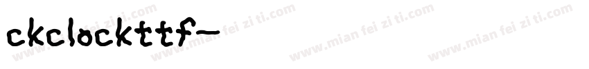 ckclockttf字体转换