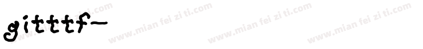 gitttf字体转换