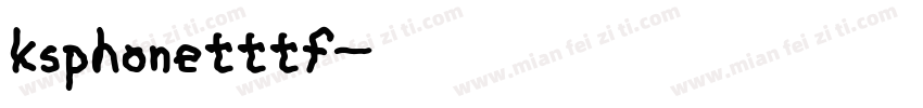 ksphonetttf字体转换