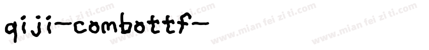 qiji-combottf字体转换