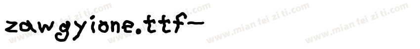 zawgyione.ttf字体转换