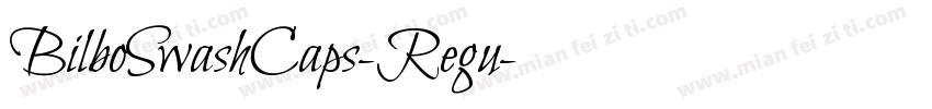 BilboSwashCaps-Regu字体转换