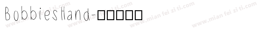 BobbiesHand字体转换