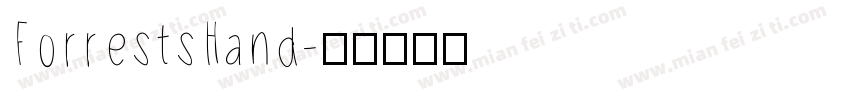 ForrestsHand字体转换