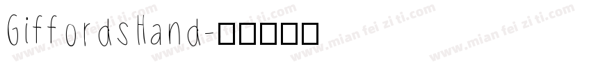 GiffordsHand字体转换