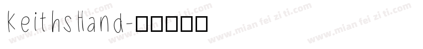 KeithsHand字体转换