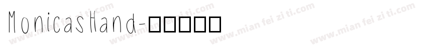 MonicasHand字体转换
