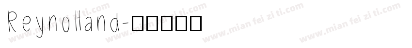ReynoHand字体转换