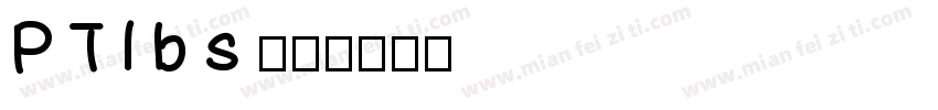 PTlbs字体转换
