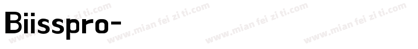 Biisspro字体转换