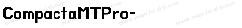 CompactaMTPro字体转换