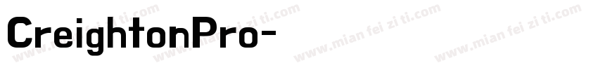 CreightonPro字体转换