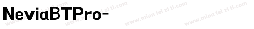NeviaBTPro字体转换