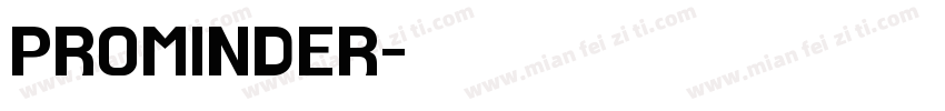 PROMINDER字体转换