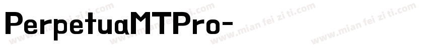 PerpetuaMTPro字体转换