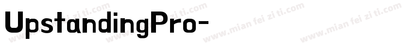 UpstandingPro字体转换