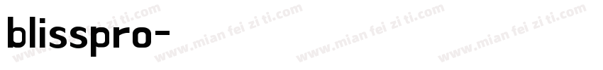 blisspro字体转换