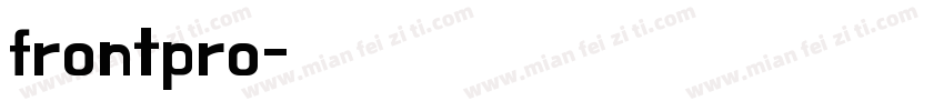 frontpro字体转换