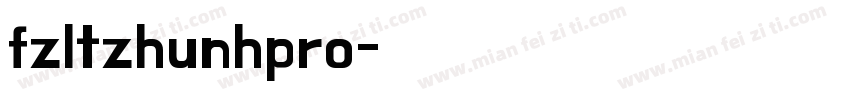 fzltzhunhpro字体转换
