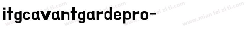 itgcavantgardepro字体转换