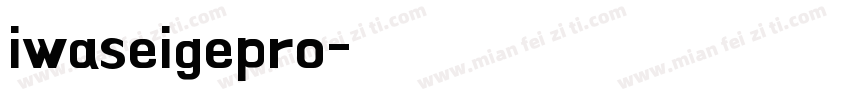 iwaseigepro字体转换