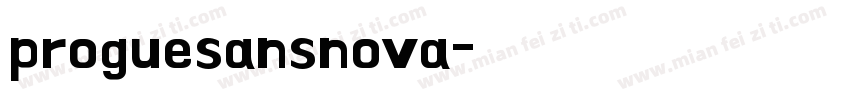 proguesansnova字体转换