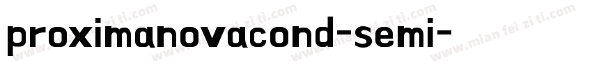 proximanovacond-semi字体转换