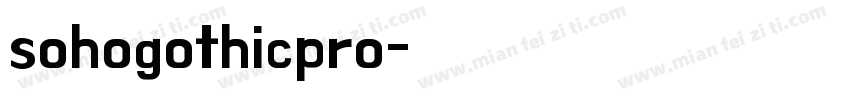 sohogothicpro字体转换