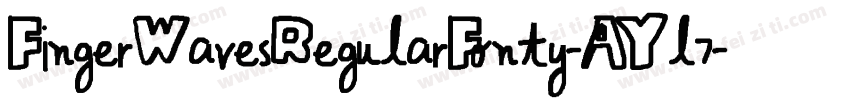 FingerWavesRegularFonty-AYl7字体转换