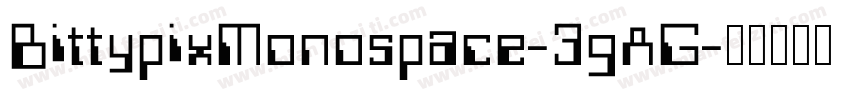BittypixMonospace-3gAG字体转换