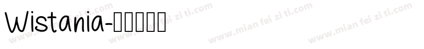 Wistania字体转换