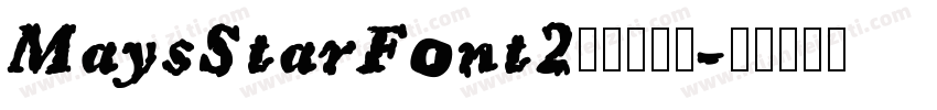 MaysStarFont2中括号字体字体转换