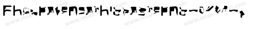 Fhabrokengothicposternc-07YP字体转换