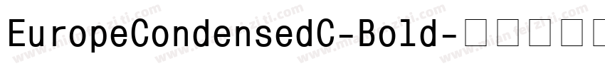 EuropeCondensedC-Bold字体转换