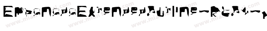 EmpanadaExtendedOutline-RGOv字体转换