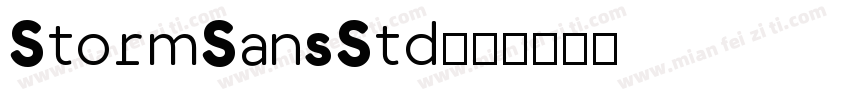 StormSansStd字体转换