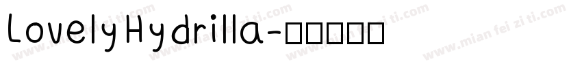 LovelyHydrilla字体转换
